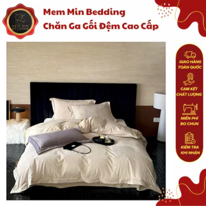 Bộ Chăn Ga Gối Chất Liệu Nỉ Nhung Sữa Cao Cấp Thiết Kế In Hoa Tinh Tế Nhã Nhặn - MemMinbedding Luxury
