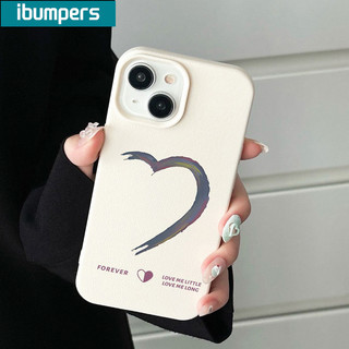 ibumpers Ốp Lưng IPhone Cặp Đôi Đơn Giản Hình Trái Tim Cho IPhone 16 15 14 12 13 11 Pro Max IP 7 8 Plus X XS XR Ốp Điện Thoại Mỏng Silicon Mềm Da Họa Tiết