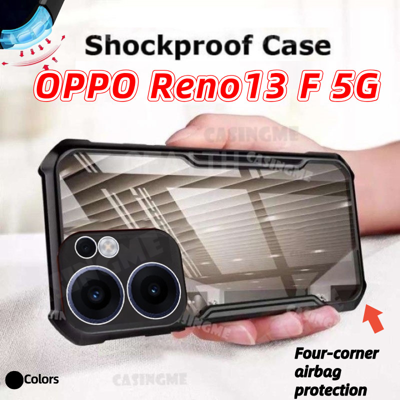 OPPO Reno15 F 5G 2025 Túi Khí Acrylic Chống Sốc Cho OPPO Reno 13 Reno13F Reno13 F Pro 13F OppoReno13F 5G 4G Silicon Trong Suốt Ốp lưng TPU Mềm