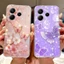 Dành Cho Xiaomi Redmi Note 14 Ốp điện thoại Hoa Thời Trang Bướm Silicon Mềm TPU Ốp điện thoại Cho Redmi Note 14 Ấn Độ 4G Coque