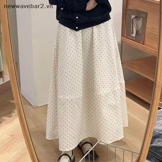 [Mới] Váy dài chấm bi dáng rộng thời trang mùa hè dành cho nữ.