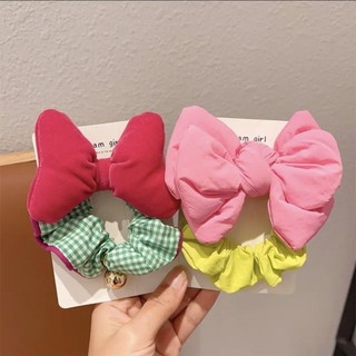 ✨Phong cách ngọt ngào Phong cách công chúa đang chạy trốn ~ Vòng tóc trẻ em Plum Jam Bowknot Phiên bản Hàn Quốc Thiết kế màu sắc tương phản cho trẻ em Phụ kiện tóc ngọt ngào Băng đô 25.4.28