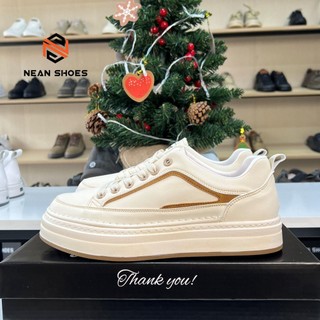 Giày nam NA3290 3 màu cổ lửng da Microfiber, cao 4cm đế cao su đúc, đi êm không đau chân. Shoes Đế Bằng