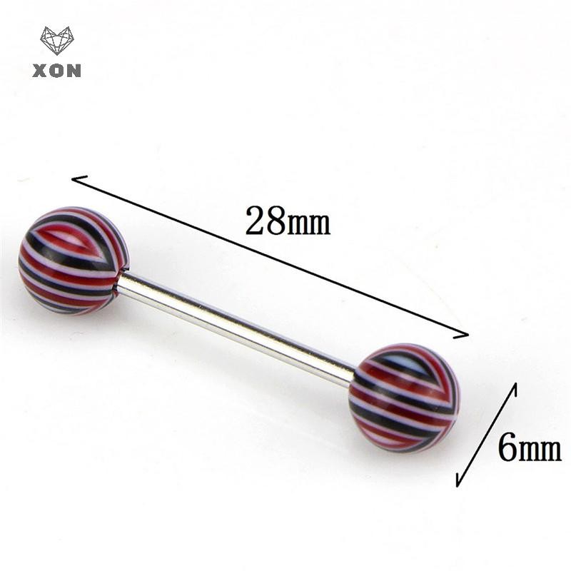 XON Sẻ 20/50/100 khuyên xỏ lưỡi bằng thép không gỉ chất lượng cao
