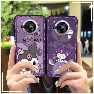 Ốp silicon bọc toàn bộ chống bụi/nước cho Sharp Aquos R7 / SH-52C, thiết kế hoạt hình graffiti