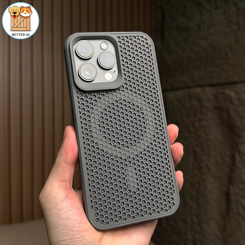 Thời Trang Mùa Hè Phổ Biến Tản Nhiệt Silicon Từ Tính Ốp Lưng Điện Thoại Thích Hợp Cho IPhone 11 12 13 14 15 16 Pro Max 14 15 16 Plus Chống Sốc