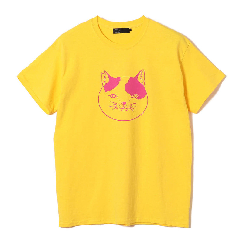 Chất Lượng Cao Bán Áo Sơ Mi Thường Ngày Họa Tiết Mèo In 100% Cotton Cổ Tròn Áo Thun Unisex Hàng Có Sẵn
