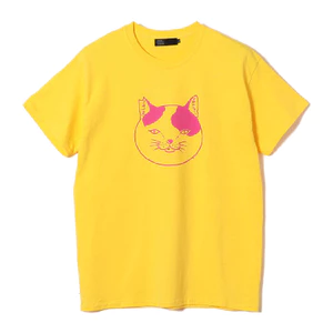 Chất Lượng Cao Bán Áo Sơ Mi Thường Ngày Họa Tiết Mèo In 100% Cotton Cổ Tròn Áo Thun Unisex Hàng Có Sẵn