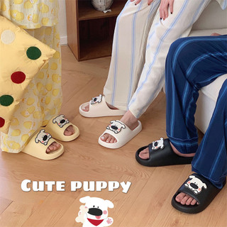 XIXITIAO Casual eva Giày Sandal Đế Mềm Dễ Thương Mũi Đen Chó Mùa Hè Thoải Mái Nam Nữ