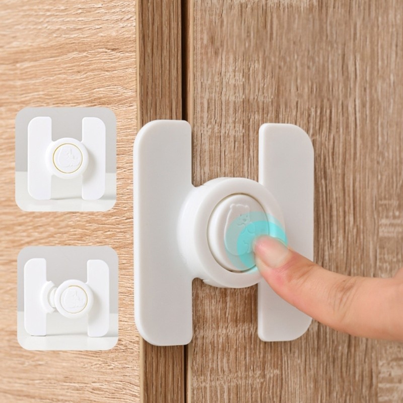 PPY Trẻ sơ sinh Khóa tủ lạnh chống em bé Khóa ngăn kéo an toàn cho trẻ em An toàn cho ngôi nhà của bạn chống lại các lỗ mở vô tình