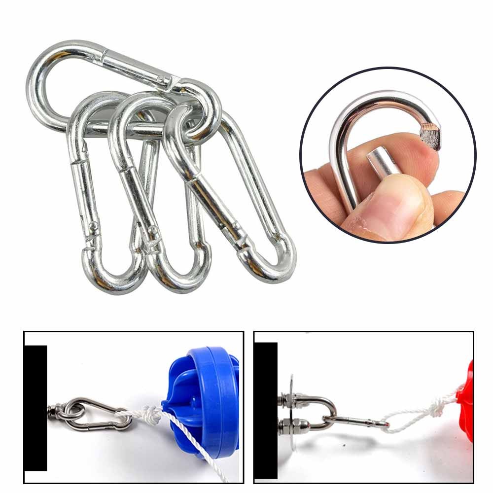 Hợp kim nhôm Lò xo Snap Carabiner Móc khóa liên kết nhanh - Móc khóa leo núi ngoài trời Chuỗi thú cưng