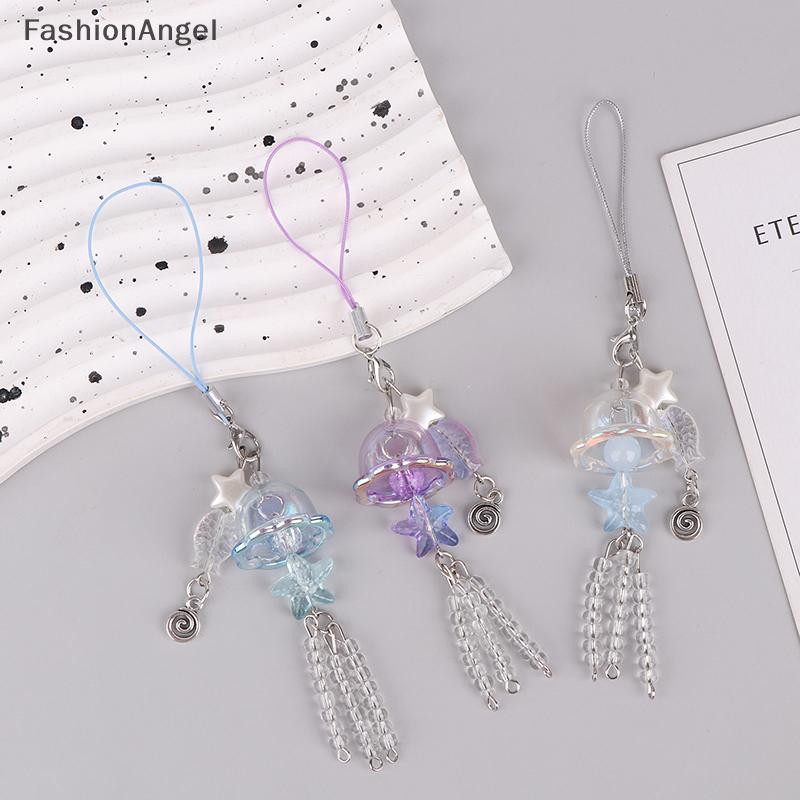 FashionAngel 1PC Y2K Thạch Cá Điện Thoại Quyến Rũ Móc Khóa Pha Lê Ngôi Sao Ngọc Trai Dây Điện Thoại Di Động Viền Độc Đáo Dây Buộc Điện Thoại Cho Nữ Cô Gái VN