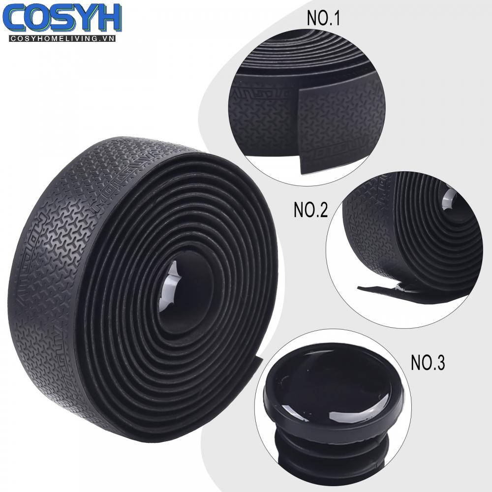 <cosyh>Premium 3D Pattern Bike Handlebar Tape for Road Bikes and Fishing Rods