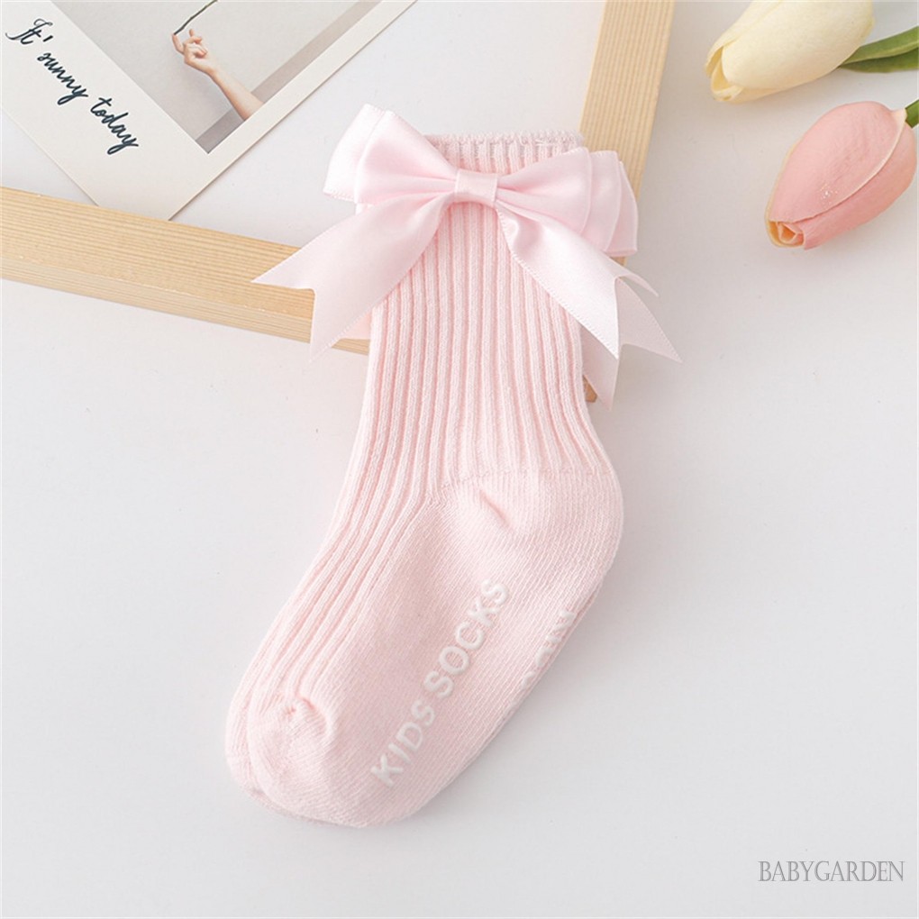 / / -0-36 tháng Tất Sàn Bé Gái Họa Tiết Chữ Nơ Chống Trơn Trượt Cho Bé Đi Bộ