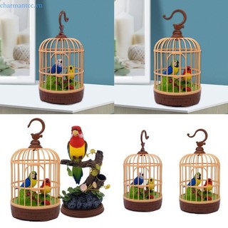 Charmantcc1 Chim Chuông Điện Tử Trong Lồng Đồ Chơi Cho Người Yêu Thiên Nhiên Trang Trí Phòng Trẻ Em