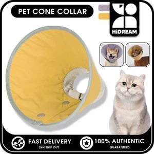 HIDREAM Chống Thấm Nước Mèo Nón Cổ Có Thể Điều Chỉnh Thú Cưng Elizabethan Cổ Phục Hồi Chống Cắn Liếm Vết Thương Chữa Bệnh Sau Phẫu Thuật Cho Chó Mèo Thú Cưng