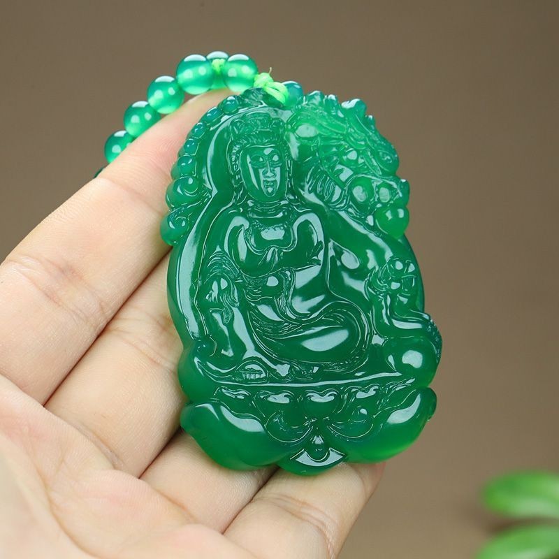 Mã Não Rồng Quan Âm Thương Hiệu Lớn Mặt Dây Chuyền Nam Nữ Vòng Cổ Áo Len Dây Chuyền