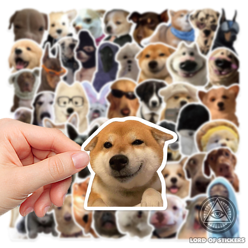 50 Hình Dán Sticker Meme Chó Cute Hài Hước Đáng Yêu