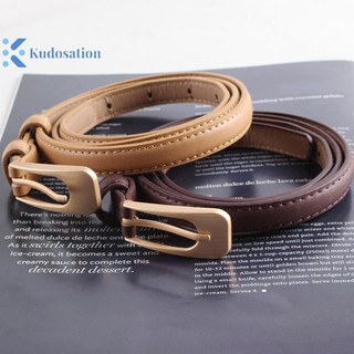 Kudosation Mới Thắt Lưng Nữ Tối Giản Hợp Thời Trang Thắt Lưng Mỏng Cao Cấp Thường Ngày Đa Năng Nút Thắt Lưng Váy Quần Jean Thắt Lưng Nữ