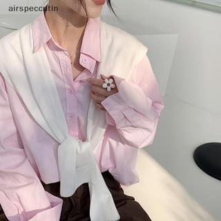 Airpeccutin Hàn Quốc Khăn Choàng Dệt Kim Mùa Hè Điều Hòa Không Khí Cổ Giả Bảo Vệ Cổ Đan Mỏng Thắt Nút Mũi Đeo Vai Khăn Cho Nữ EN