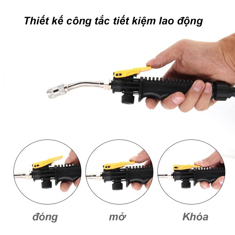 set vòi xịt áp lực cao,vòi xịt tăng áp，vòi xịt tăng áp rửa xe，đa chức năng vòi xịt rửa xe áp lực nước siêu mạnh tiện lợi