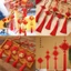 Năm Mới & Lễ Hội Mùa Xuân - Tua Rua và Mặt Dây Chuyền Gỗ Mảng Đất Xanh Phong Cách Cây Cảnh