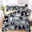 ST2 BADBADTZ-MARU 3IN1 Ga trải giường Vỏ chăn gối Bộ chăn ga gối Phòng ngủ gia đình Bộ đồ Anime có thể giặt được TS2