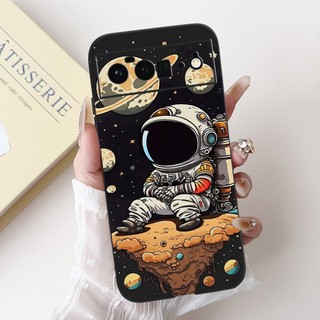 Dành Cho Google Pixel 6 Pro / Pixel 6 Hình Thỏ Gấu Trúc Dễ Thương Họa Tiết Hoạt Hình Vỏ Pixel6 6Pro Vỏ Điện Thoại Silicon Mềm Màu Đen