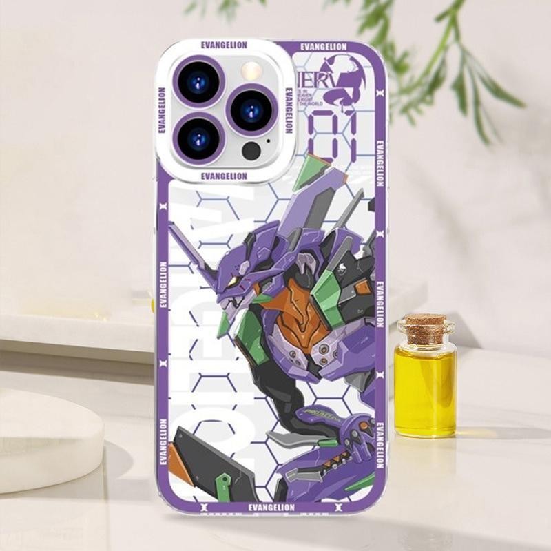 Anime EVA N. 01 Vỏ Evangelion Asuka Cho Samsung Galaxy A16 A55 A35 A34 A15 A14 A13 A12 A32 A24 Ốp Lưng Silicon Mềm Trong Suốt