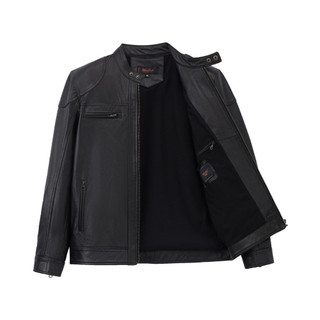 Áo da dê nam Racer FTT Leather 2 khoá phối viền ngang ngực đắp vai AD318D
