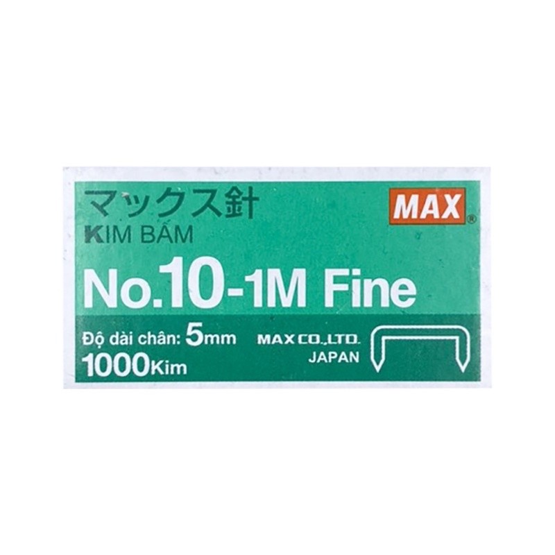 [ BÁN 5 HỘP ] Kim bấm số 10 HD Max Japan