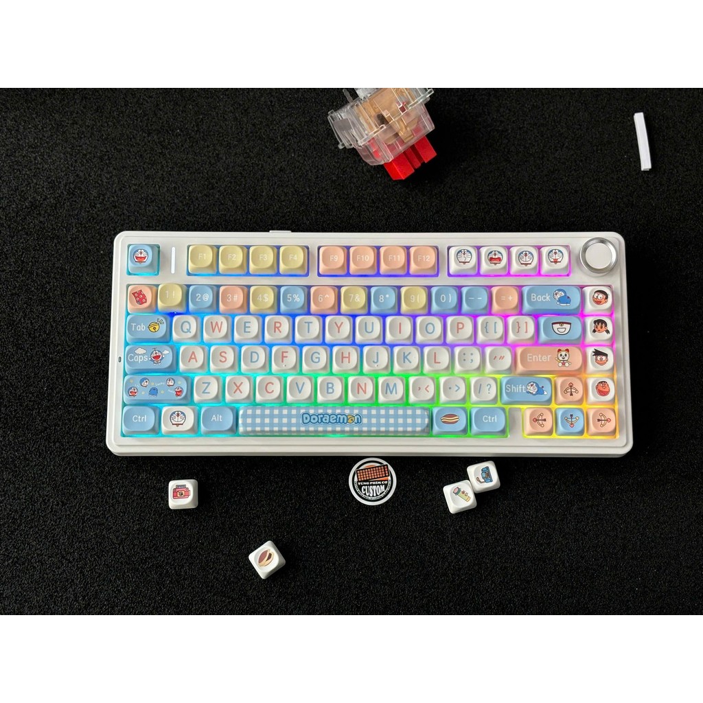 Bàn phím cơ Aula F75 /3 Mode /Led Rgb/ Hotswap/ Mạch xuôi đã Mod và ...