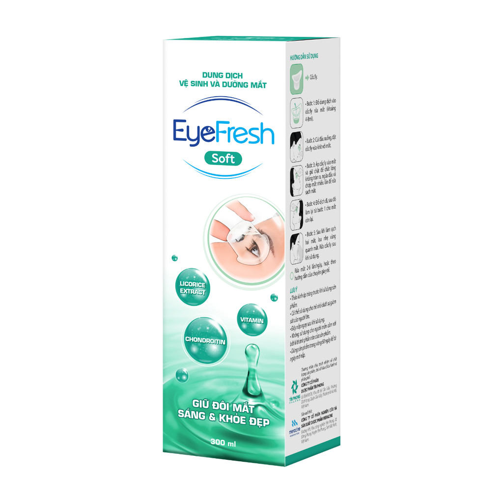 Mô tả Combo 2 Nước Rửa Mắt EYEFRESH Soft Hỗ Trợ Làm Sạch, Làm Dịu, Dưỡng Ẩm Cho Mắt Sáng Khỏe Chai 300ml - 1