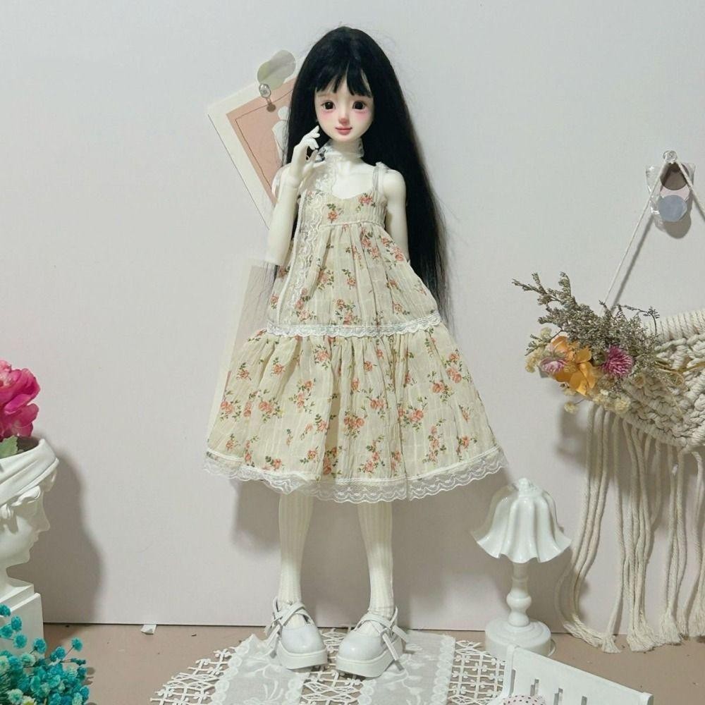 SEYAWSON Dây Đeo Ren Hoa, Búp Bê Handmake Thời Trang Quần Áo Thanh Lịch, Mini 5 Màu Chất Lượng Cao Mặc Thường Ngày Búp Bê Công Chúa Váy Dài Cho 1 / 4 1 / 6 BJD 30 / 45cm Búp Bê