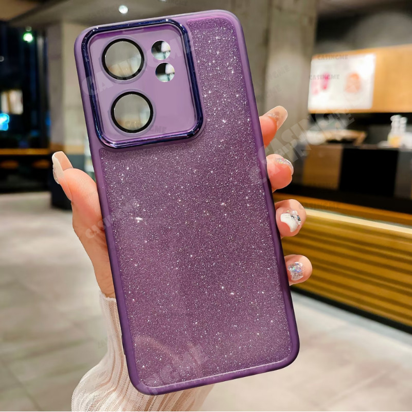 Oppo Reno13 F 5G 2025 Vỏ silicon mềm trong suốt lấp lánh cho OPPO Reno 13 Reno13F Reno13 F Pro 13F OppoReno13F 5G 4G Bling Vỏ điện thoại chống sốc Ốp lưng ống kính máy ảnh