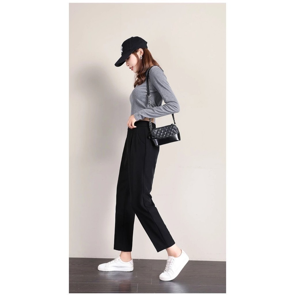 Quần tây baggy nữ chất vải tuyết mưa quần công sở