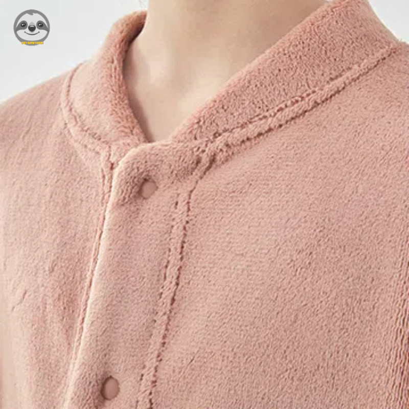Phong cách Nhật Bản Muji Style / Đồ ngồi mềm mại ấm áp cho trẻ em / Bộ đồ ngủ ấm áp liền mạch cho trẻ em lớn / Quần áo ngồi thân thiện với da cho bé trai bé gái