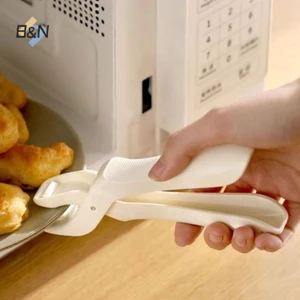 B & N Chống Trơn Trượt Chống Bỏng Kẹp Bữa Ăn Mới Bát Kẹp Silicon Chống Bỏng Giá Đỡ Kẹp Bát Bếp.