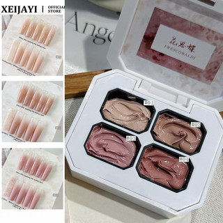 XEIJAYI 4 lưới gel móng tay vỗ tay, bộ sưu tập hoa tình yêu bướm, sơn gradient, keo trị liệu bằng ánh sáng, nghệ thuật làm móng cho tiệm làm móng