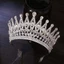 Mũ nón JVSUB Wedding Crown, Vương miện pha lê vương miện đính đá, Nữ hoàng Baroque sang trọng có lược Vương miện công chúa pha lê