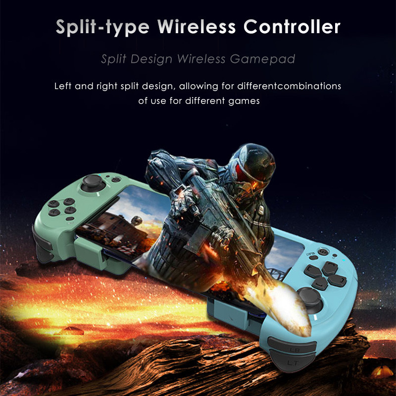 Bộ điều khiển trò chơi không dây Maoedge với tay cầm chơi Game điện thoại Bluetooth kiểu chia cho bộ điều khiển PC Android iOS