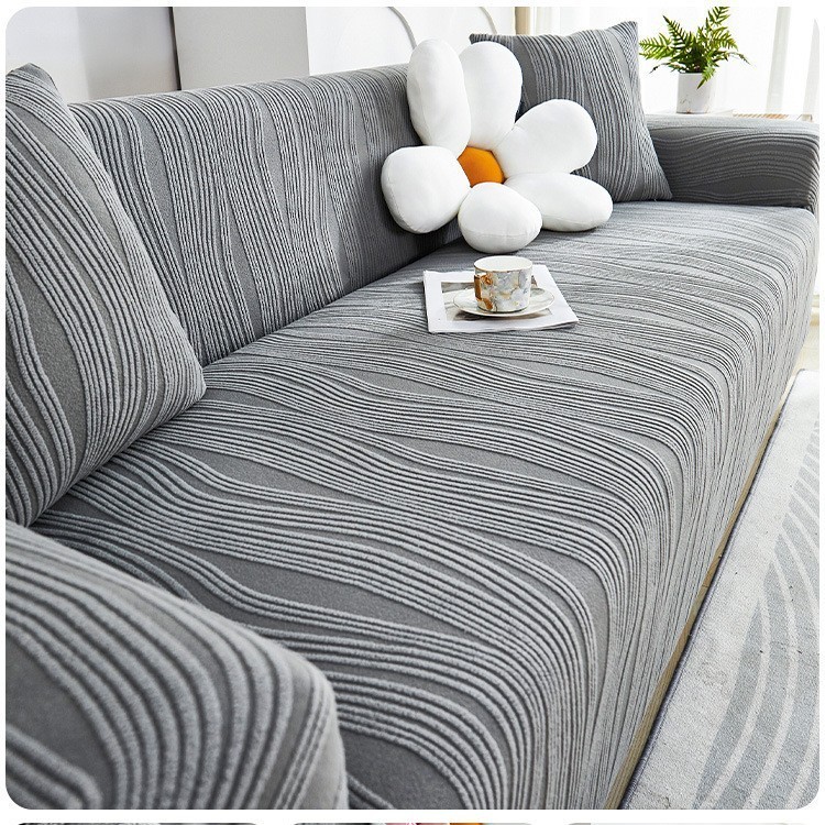 Jacquard Lông Cừu Co Giãn Sofa Bao Cả Bốn Mùa Đa Năng Lười Tích Hợp Chống Mèo Trầy Xước Sofa Đệm Sofa Bao