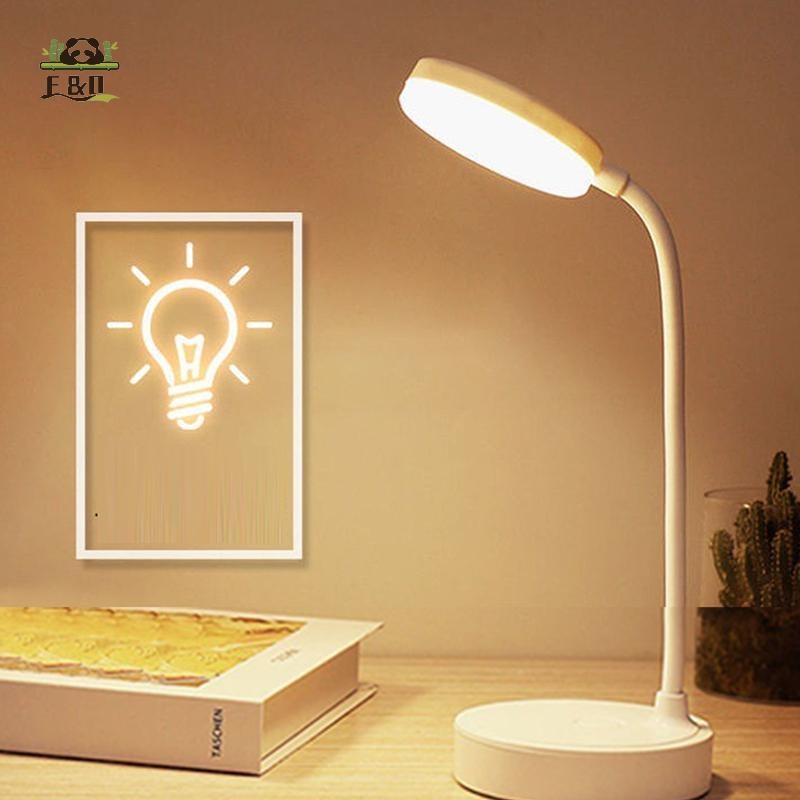 [Shnzdd] Đèn bàn LED 3 cấp độ có thể điều chỉnh độ sáng USB có thể sạc lại Đèn bàn cảm ứng di động Bảo vệ mắt cho phòng ngủ Đầu giường EMKK