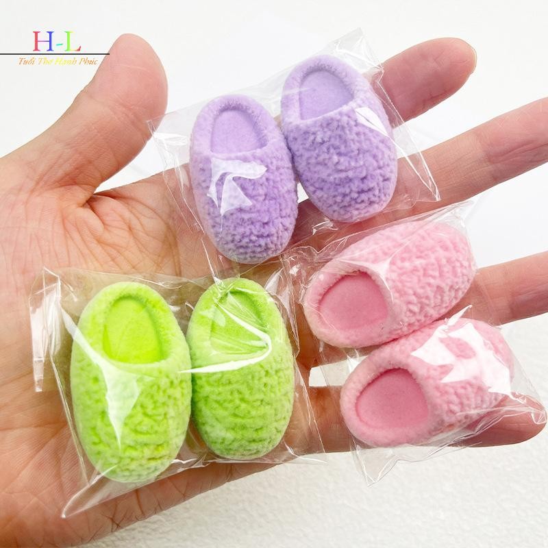 HL 1 / 12 Nhà Búp Bê Mô Phỏng Dép Sang Trọng Mô Hình Nhà Búp Bê Thu Nhỏ Giày Trang Trí Búp Bê Phụ Kiện Trang Phục LMWU