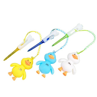 YONDR Duck Golf Tee, Áo thun cao su chơi gôn hoạt hình chống mất bằng nhựa, Gói tập chơi gôn bền 83mm Cải thiện độ chính xác Golf Hình dạng mới lạ Tee ngoài trời