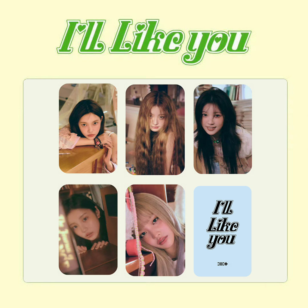 HK1 5 Cái / bộ ILLIT I LL LIKE YOU Album LOMO Card YUNAH WONHEE MOKA Bưu Thiếp Bộ Sưu Tập Ngôi Sao Ngoại Vi KH1