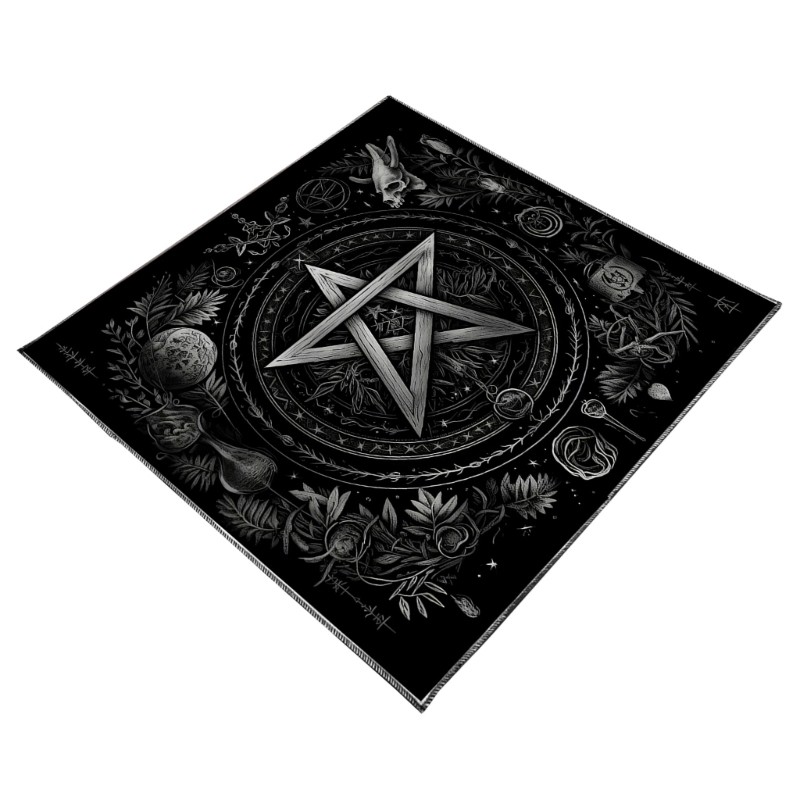 ELEGA Mặt Trăng Hoa Ngôi Sao Chiêm Tinh Khăn Trải Bàn Tarot Bói Toán Khăn Trải Bàn Altars Vải Bói Toán Bảng Trò Chơi Accessorie