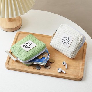Túi đựng băng vệ sinh NKSFX, Ví đựng tiền xu dung tích lớn đa năng, Túi trang điểm hoa dễ thương dành cho nữ