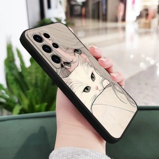 Ốp Điện Thoại Silicon Mềm Chống Sốc Cho Vivo X200Pro Mini X60 X70 X90 X100 Pro S1 Pro Beauty And Cat Cover