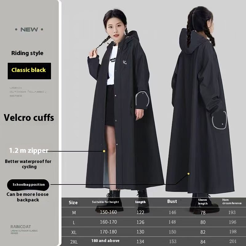 VG Người Lớn Ngoài Trời Đi Xe Điện Unisex Dày Toàn Thân Áo Mưa